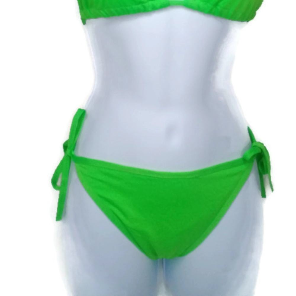 New! Green String Bikini - image 3